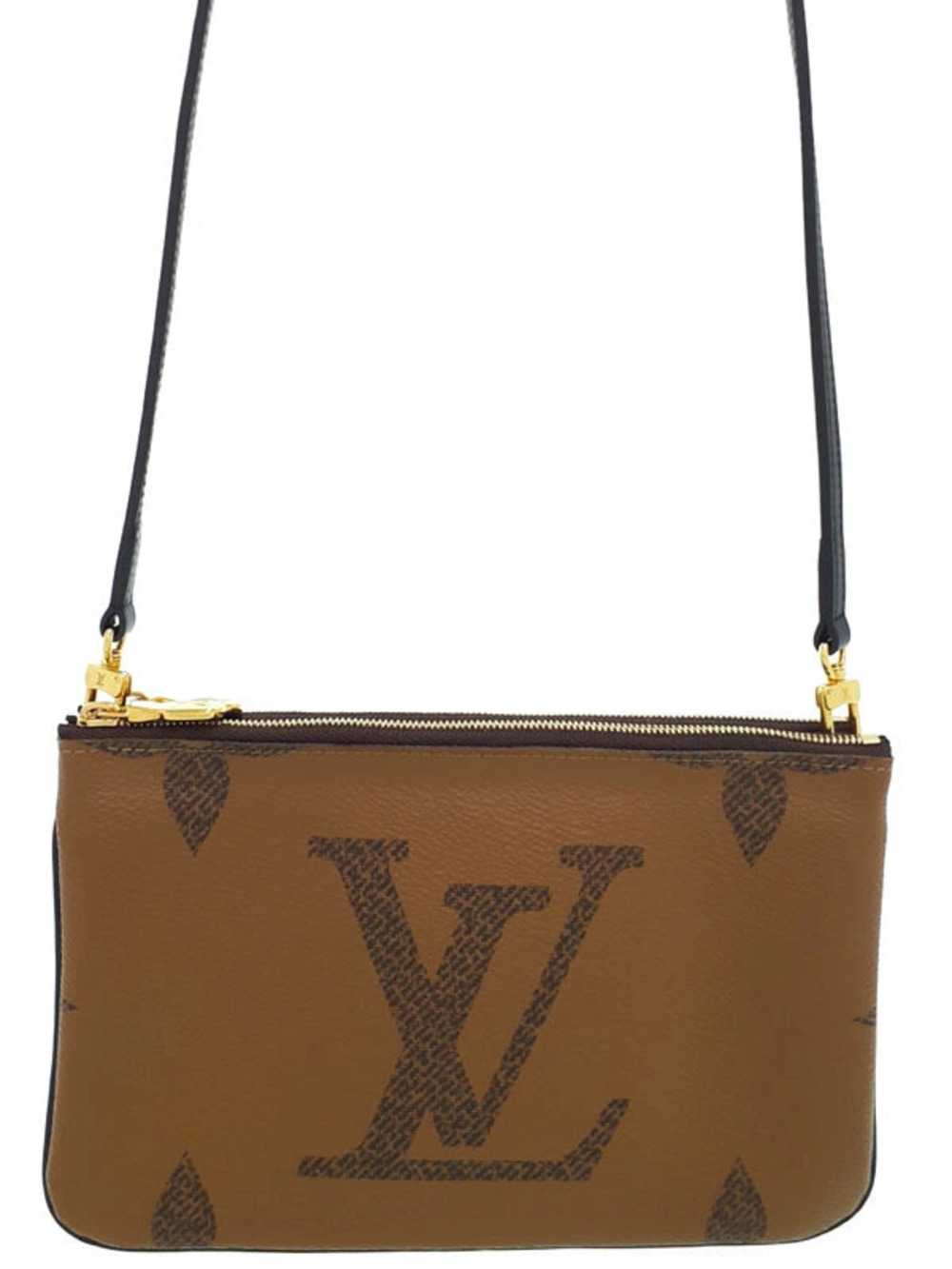 Louis Vuitton Monogram Giant Pochette Double Zip Shoulder Bag